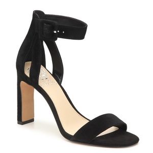 Vince Camuto black velvet Bevveyn sandal